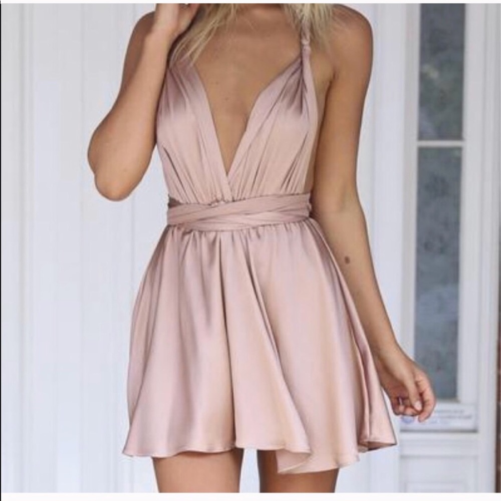 Xenia mocha dress